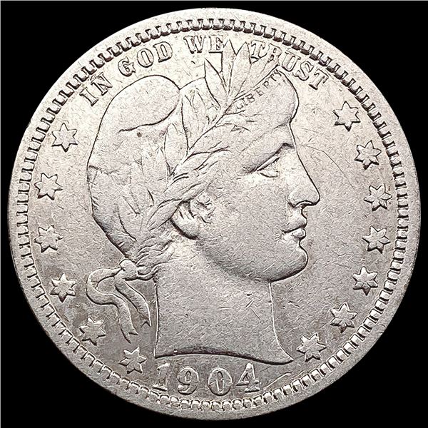 1904-O Barber Quarter LIGHTLY CIRCULATED