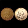 Image 1 : [2]1952 Franklin Half Dollar UNCIRCULATED