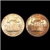 Image 2 : [2]1952 Franklin Half Dollar UNCIRCULATED