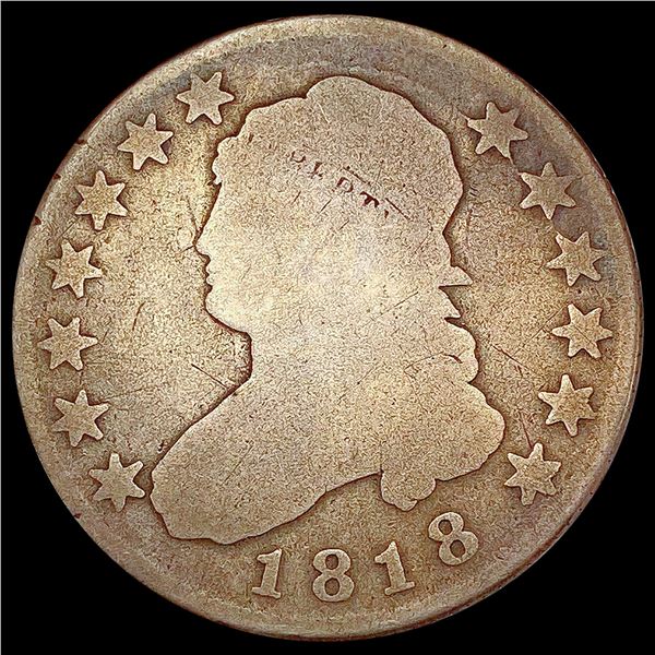 1818 Capped Bust Quarter NICELY CIRCULATED