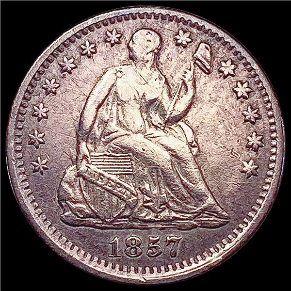 1857 Seated Liberty Half Dime LIGHTLY CIRCULATED