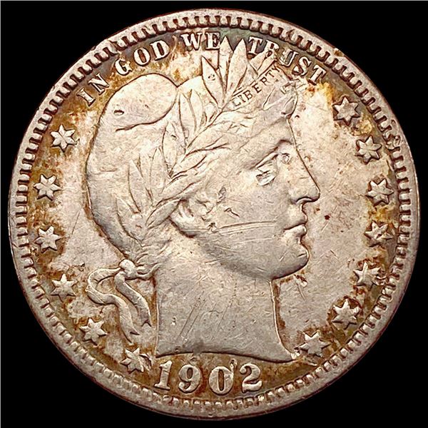 1902-O Barber Quarter LIGHTLY CIRCULATED