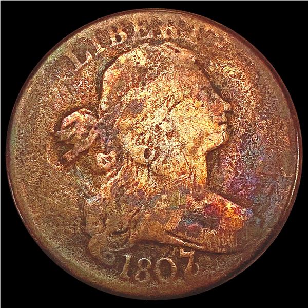 1807 Draped Bust Large Cent NICELY CIRCULATED