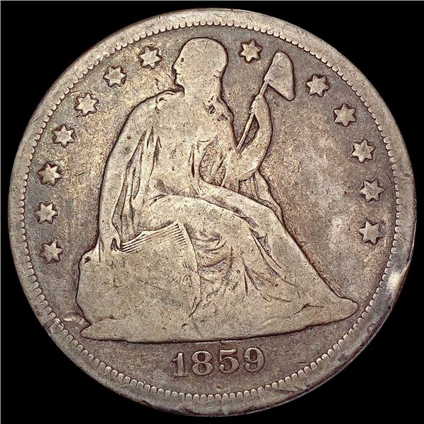 1859-O Seated Liberty Dollar NICELY CIRCULATED