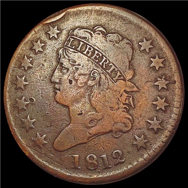 1812 Classic Head Large Cent NICELY CIRCULATED