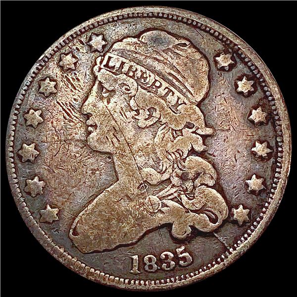 1835 Capped Bust Quarter NICELY CIRCULATED