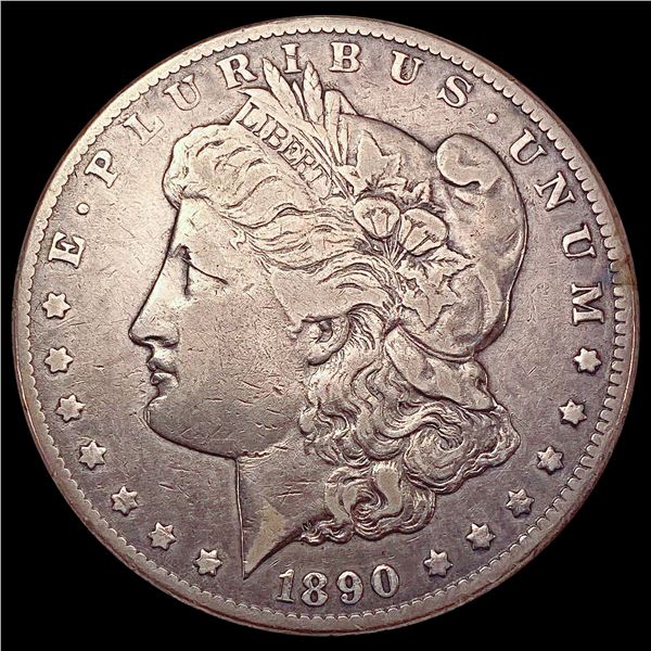 1890-CC Morgan Silver Dollar LIGHTLY CIRCULATED