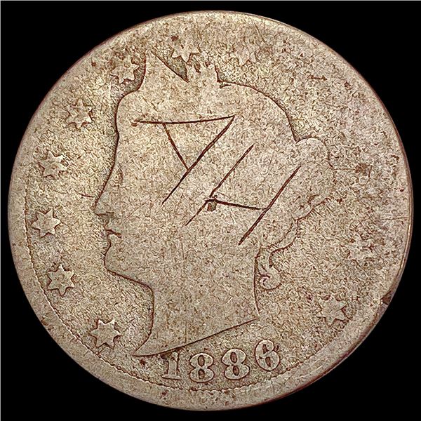 1886 Liberty Victory Nickel NICELY CIRCULATED