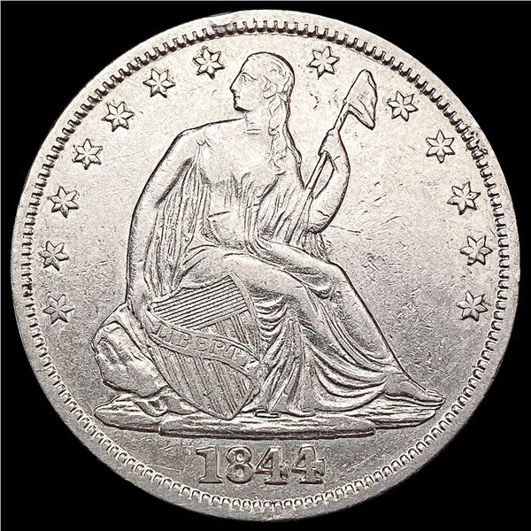 1844 Seated Liberty Half Dollar CHOICE AU