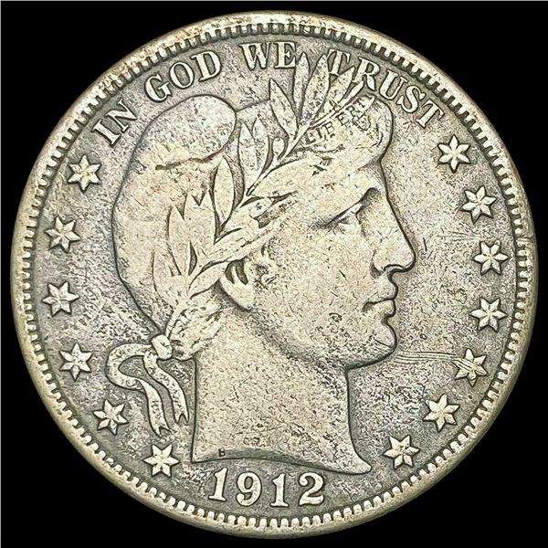 1912 Barber Half Dollar LIGHTLY CIRCULATED