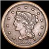 Image 1 : 1855 Braided Hair Large Cent CLOSELY UNCIRCULATED