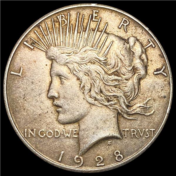 1928 Silver Peace Dollar CLOSELY UNCIRCULATED
