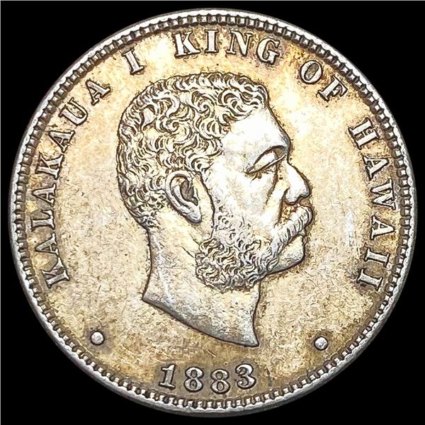 1883 Kingdom of Hawaii Quarter NEARLY UNCIRCULATED