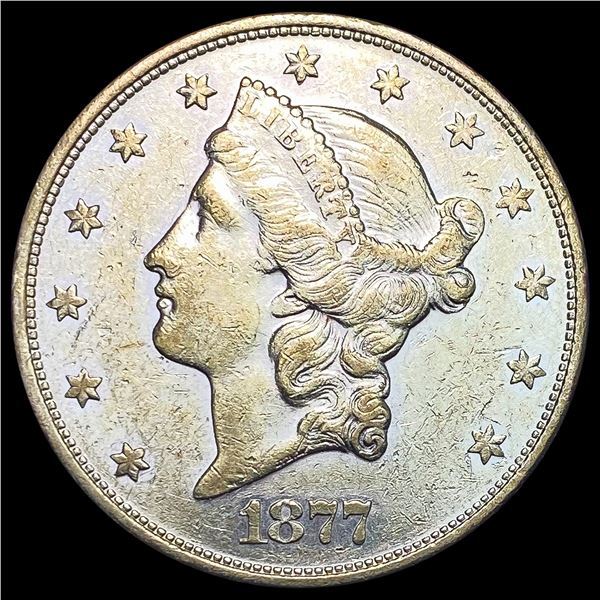 1877-S $20 Gold Double Eagle CLOSELY UNCIRCULATED