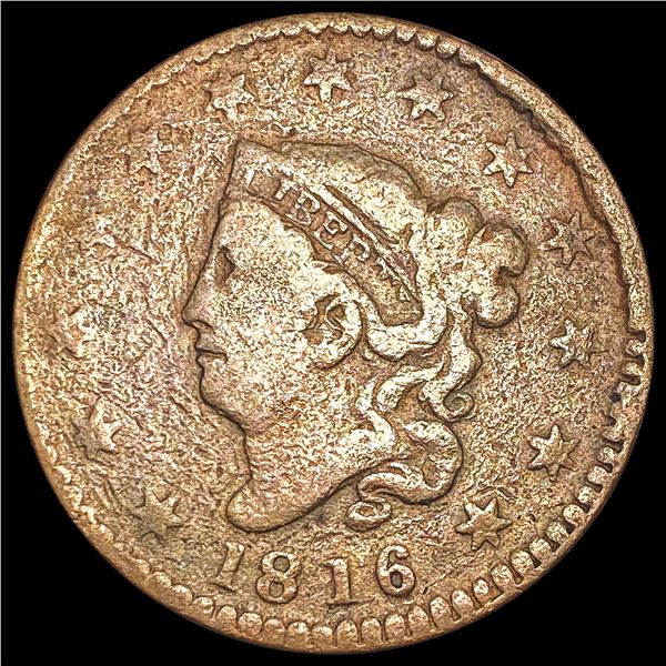 1816 Coronet Head Large Cent NICELY CIRCULATED