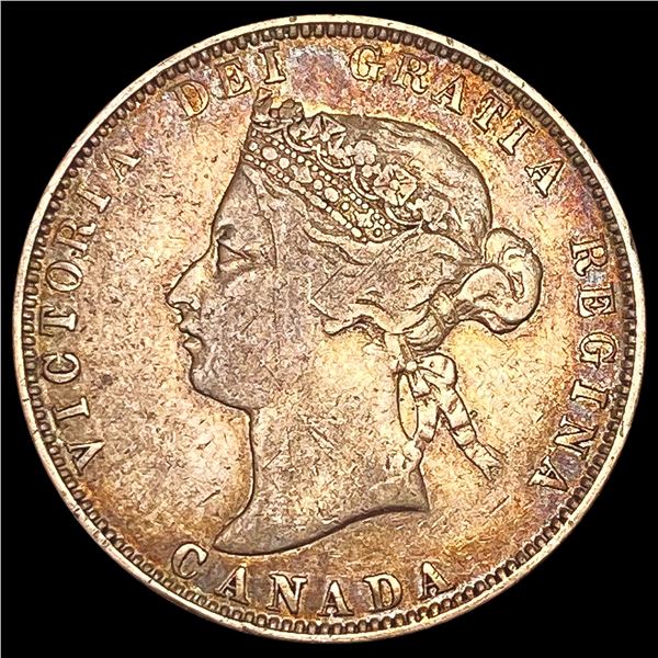 1875-H Canada Quarter LIGHTLY CIRCULATED
