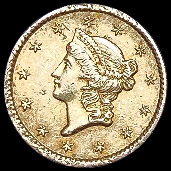 1852 Rare Gold Dollar UNCIRCULATED