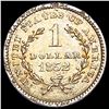 Image 2 : 1852 Rare Gold Dollar UNCIRCULATED