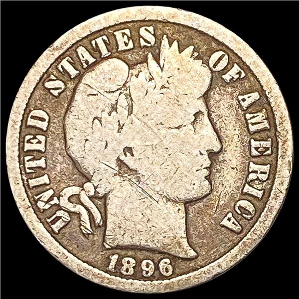 1896-O Barber Dime NICELY CIRCULATED