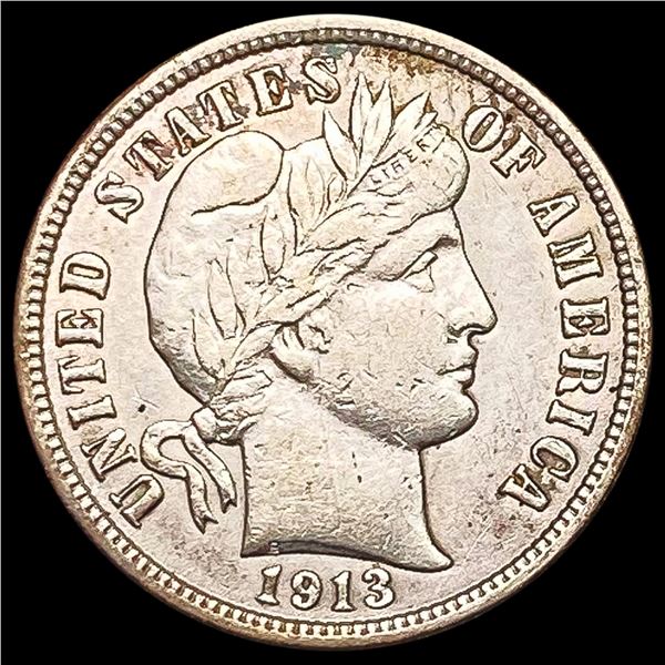 1913 Barber Dime CLOSELY UNCIRCULATED