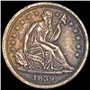 Image 1 : 1839 Seated Liberty Half Dime CLOSELY UNCIRCULATED