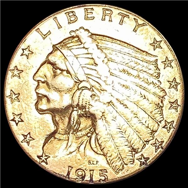 1915 $2.50 Gold Quarter Eagle CLOSELY UNCIRCULATED