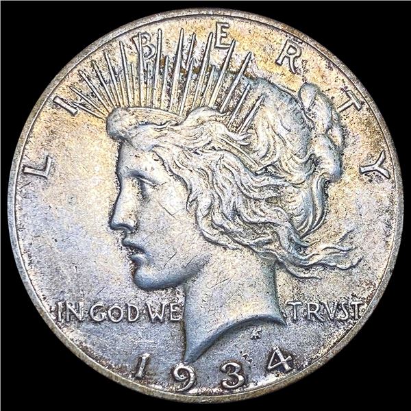 1934 Silver Peace Dollar NEARLY UNCIRCULATED