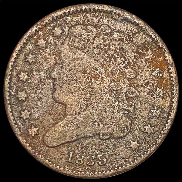 1835 Classic Head Half Cent NICELY CIRCULATED
