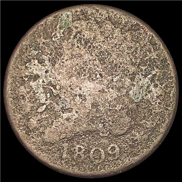 1809 Classic Head Half Cent NICELY CIRCULATED