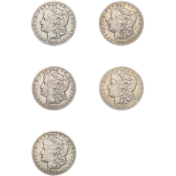 1884-1891 [5] Morgan Silver Dollar