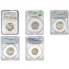 Image 1 : 1913-1949 [5] U.S. Certified Type Coins NGC/PCGS/ANACS
