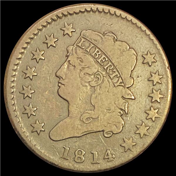1814 Classic Head Large Cent NICELY CIRCULATED