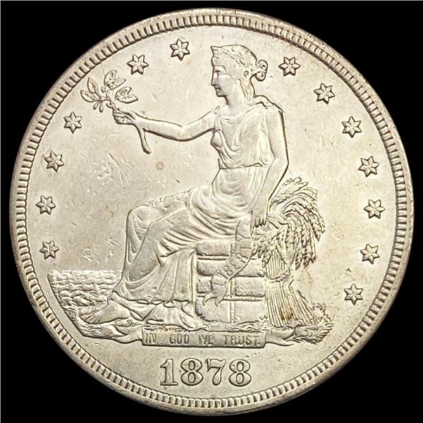 1878-S Silver Trade Dollar NEARLY UNCIRCULATED