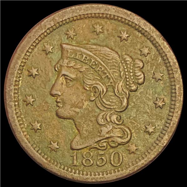 1850 Braided Hair Large Cent CLOSELY UNCIRCULATED