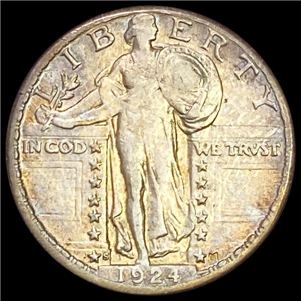1924-S Standing Liberty Quarter NEARLY UNCIRCULATED