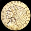 Image 1 : 1915 $2.50 Gold Quarter Eagle UNCIRCULATED