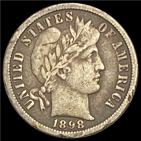 1898-O Barber Dime LIGHTLY CIRCULATED