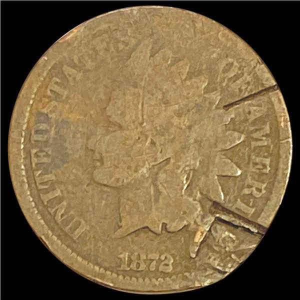 1872 Indian Head Cent NICELY CIRCULATED
