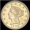 Image 1 : 1905 $2.50 Gold Quarter Eagle UNCIRCULATED