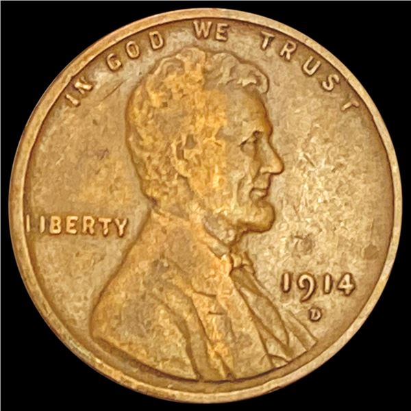 1914-D Wheat Cent LIGHTLY CIRCULATED