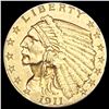 Image 1 : 1911 $2.50 Gold Quarter Eagle UNCIRCULATED