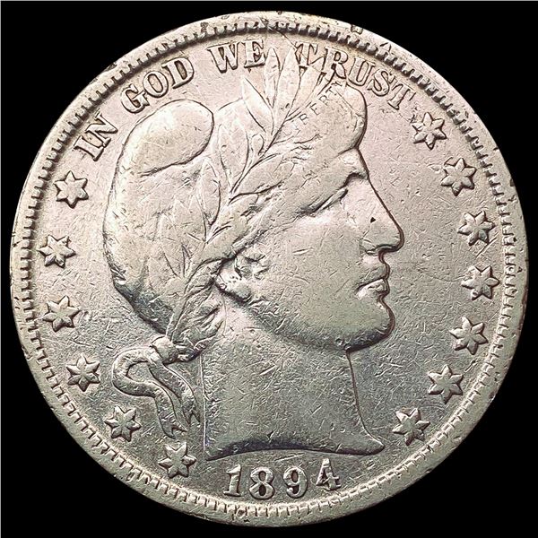1894-O Barber Half Dollar LIGHTLY CIRCULATED