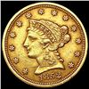 Image 1 : 1852 $2.50 Gold Quarter Eagle CLOSELY UNCIRCULATED