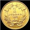 Image 2 : 1862 Rare Gold Dollar UNCIRCULATED