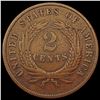 Image 2 : 1870 Two Cent Piece NEARLY UNCIRCULATED