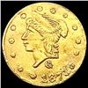 Image 1 : 1871 Round California Gold Quarter UNCIRCULATED
