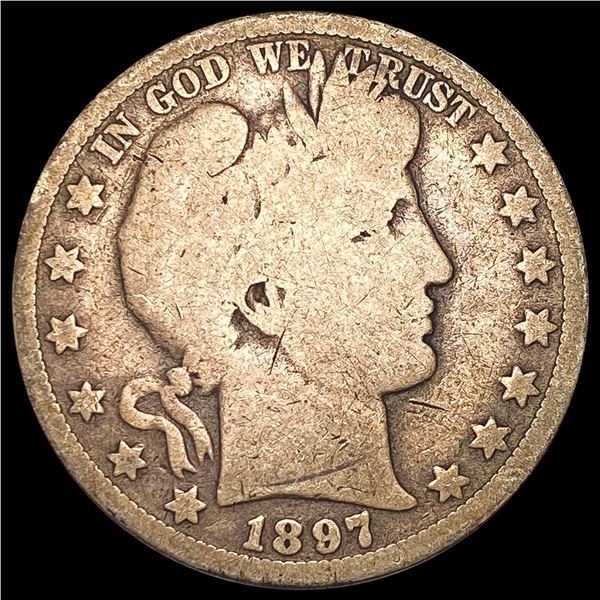 1897-O Barber Half Dollar NICELY CIRCULATED