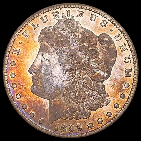 1892-CC Morgan Silver Dollar NEARLY UNCIRCULATED