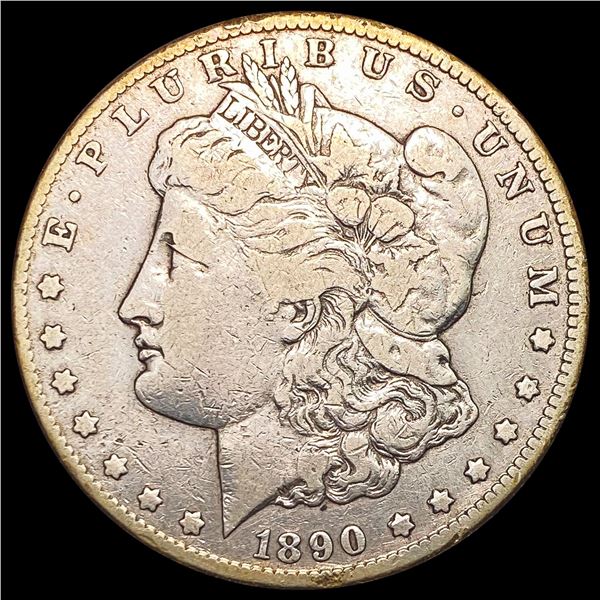 1890-CC Morgan Silver Dollar LIGHTLY CIRCULATED