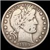 Image 1 : 1909 Barber Half Dollar NICELY CIRCULATED